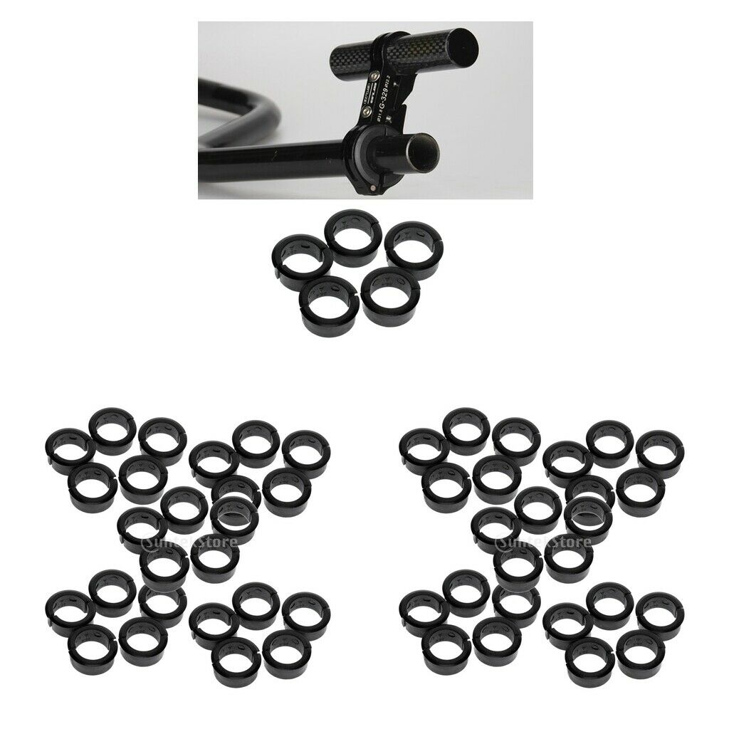 100pcs Bike Handlebar Clamp Spacer Conversion Extension Holder 22.2/25.4mm