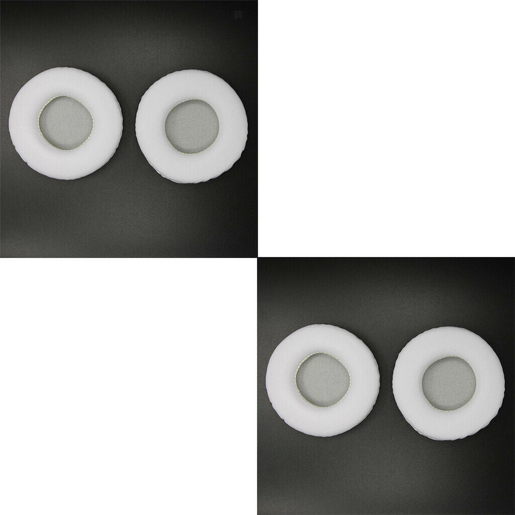 1 Pair Ear Pads Cushions Replacement Repair for 80mm Headphone White