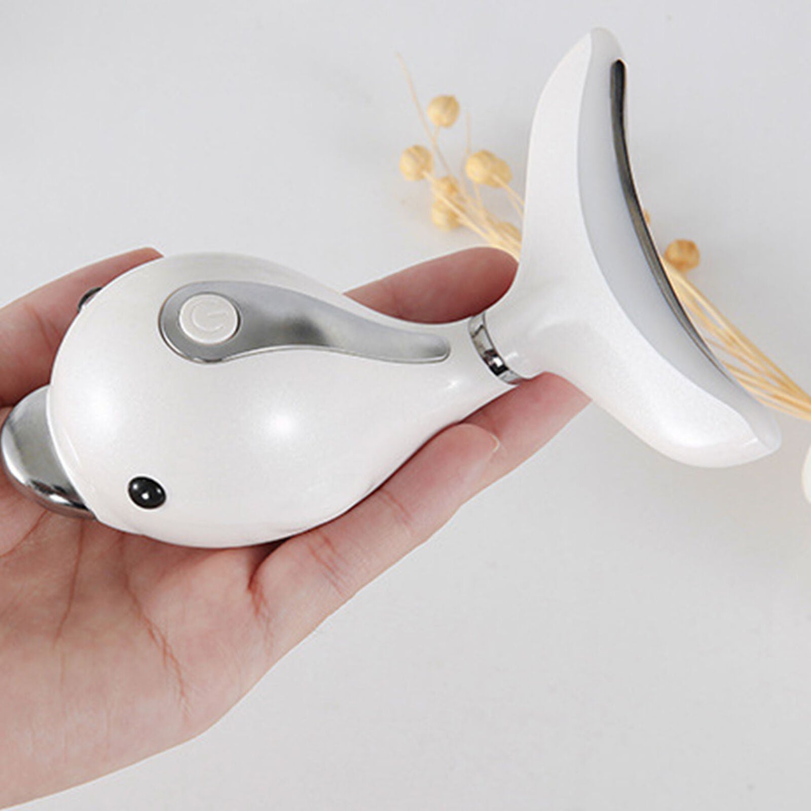 LED Therapy Neck Massager Safe Face Lifting Tool Vibration
