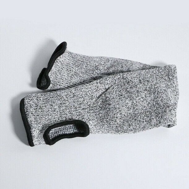 Grey Safety Anti Cut Heat Resistant Sleeves Arm Guard Protection Armband Glove