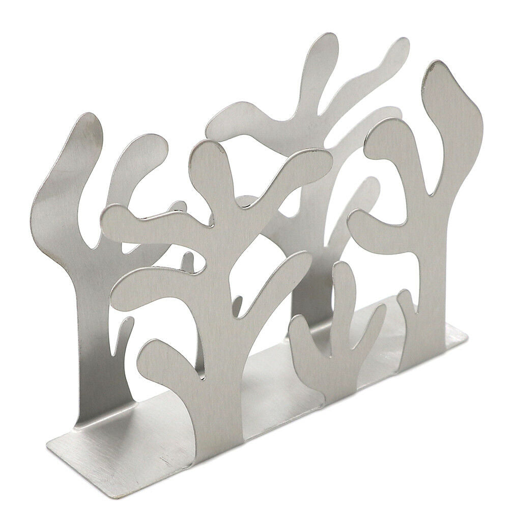 Stainless Steel Napkin Rack Box Dispenser Tissue Holder Plants Table Decora SJ