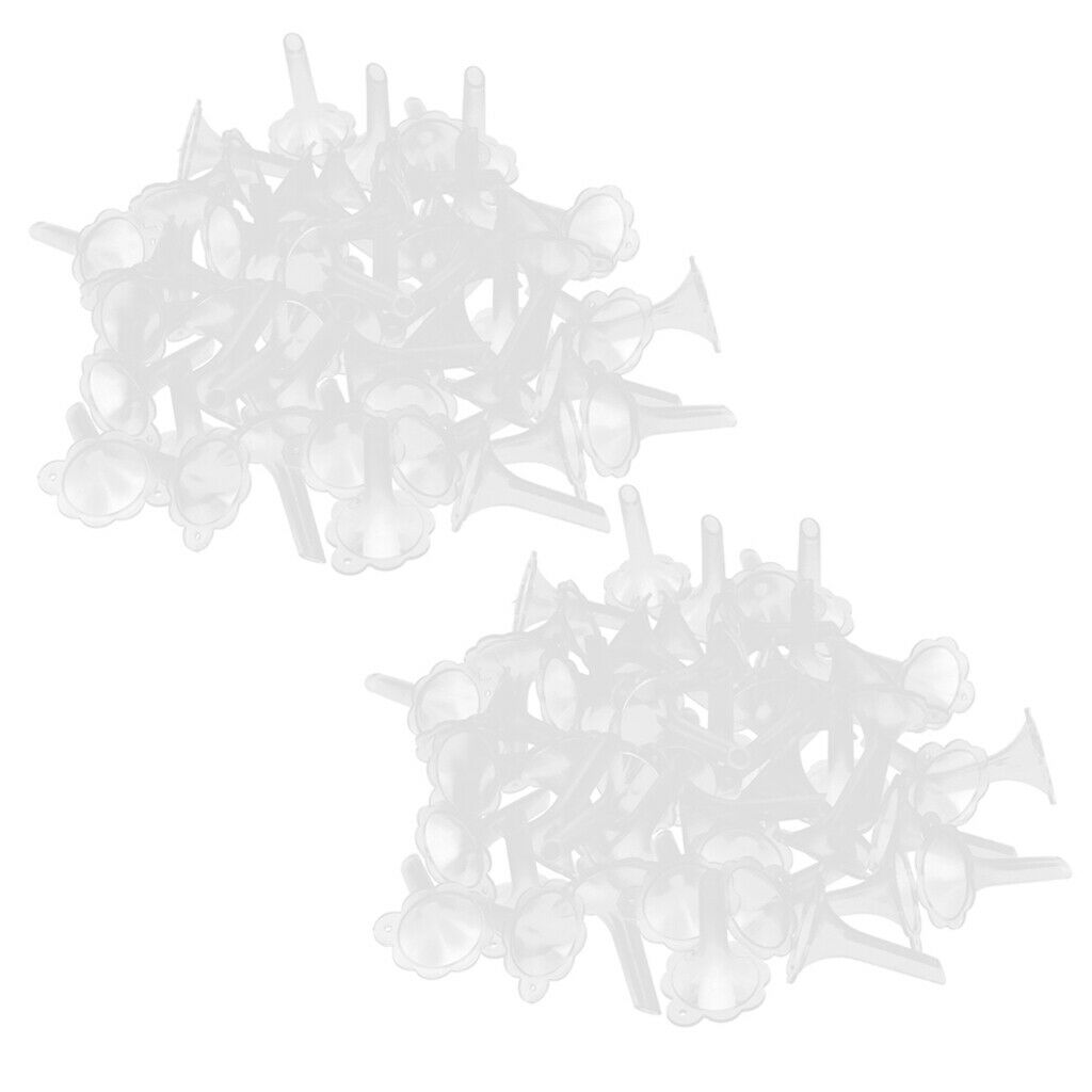 100X Plastic Mini Funnels for Filling Perfume Diffuser Bottles Liquid Oils