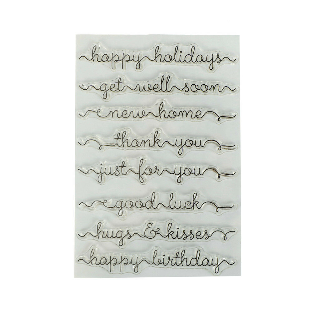 English greetings Transparent Silicone Clear Stamps for Scrapbook Album C.l8