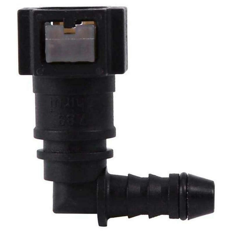 Motorcycle Hose Coupler ID6 Female 7.89mm Elbow Fuel Line Quick Connector