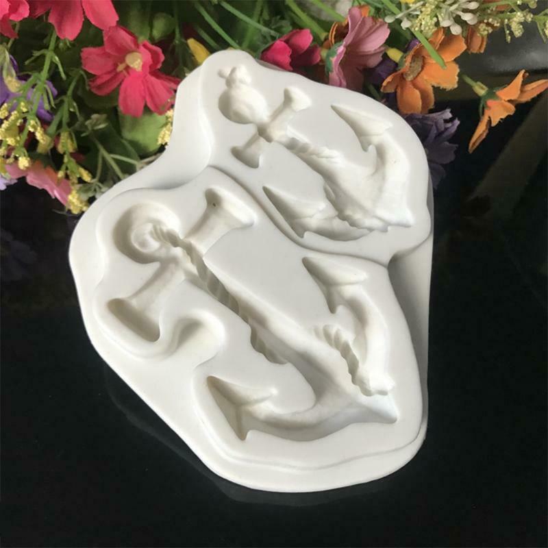 Chocolate Cookie Baking Decoration Supplies Polymer Clay DIY Mold Anchors Shaped