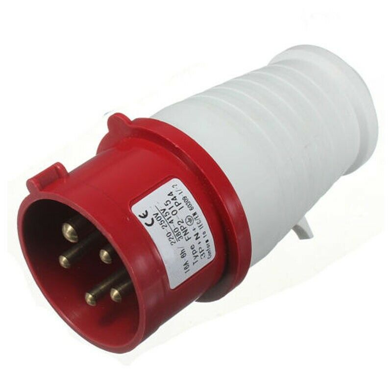 16 Amp 5 pin Plug & Socket Weatherproof IP44 3 Phase 380-415v 3P + N + Earth 1F3