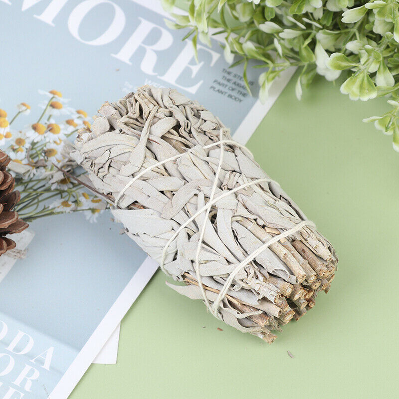 9cm 45g White Sage Smudge Stick Herb House Cleansing Negativity RemovalMBUS FG