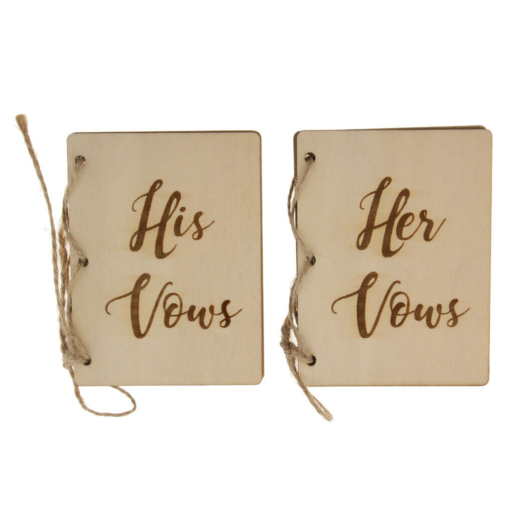 4pcs Fashion Wedding Vows Booklets His Her Vows Book Ceremony Supplier