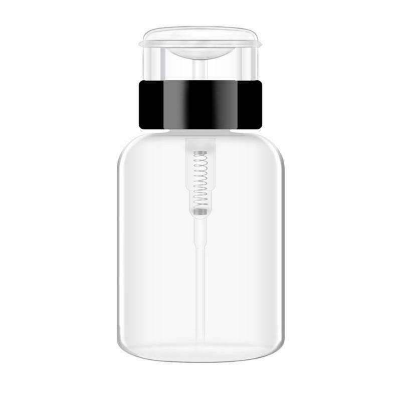 200ml Push Down Dispenser Nail Polish Remover Pump Empty Bottle Dispensers