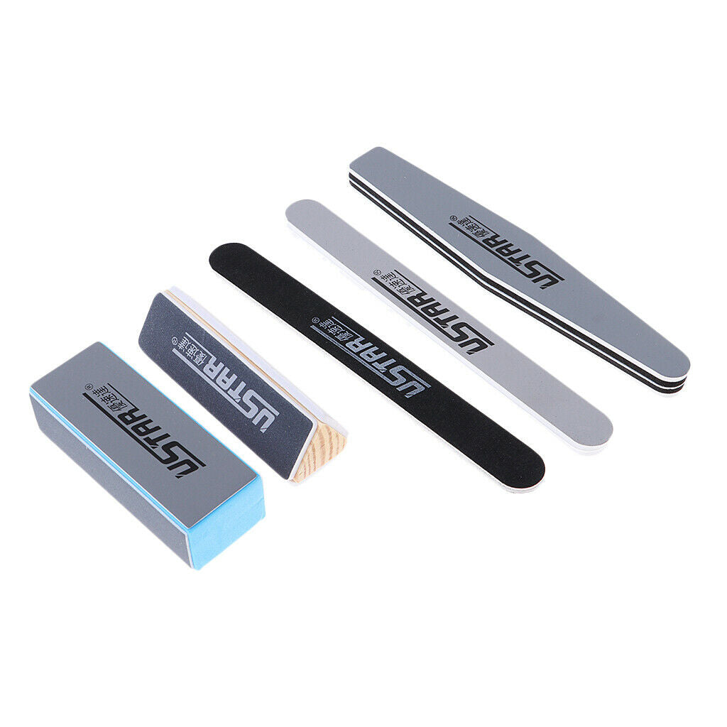 11 Pieces Sanding Files Manicure Nail Art UV Gel Polisher Buffer Tool Kit