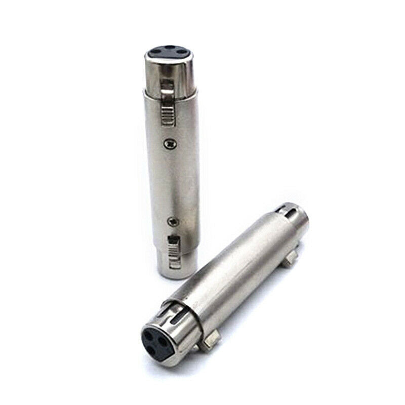 3-Pin XLR Female to Female Mic Microphone Cable Extend Gender Changer Ada.l8
