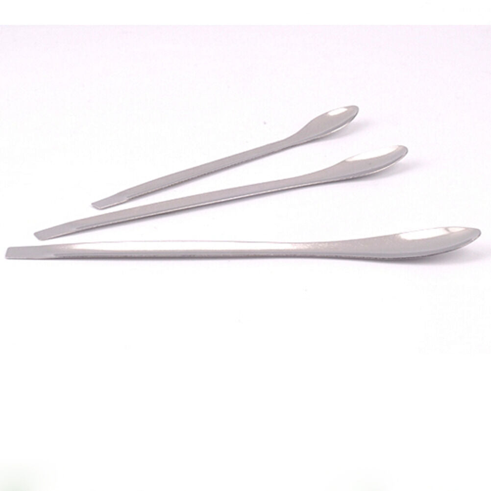 3pcs/Set Stainless Steel Medicinal Ladle Spoon Chemistry Experiment Pharma.l8