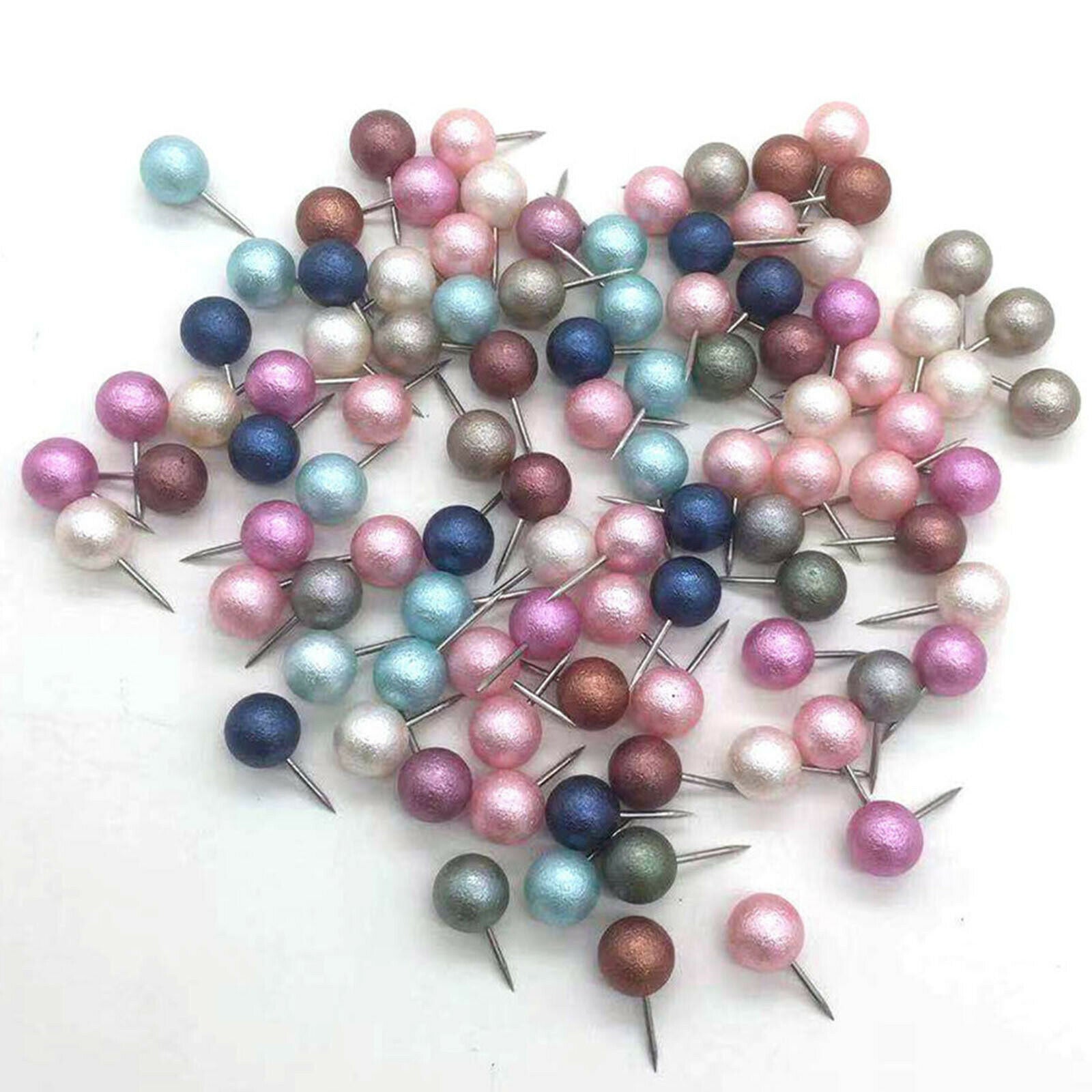 100pcs Push Pin Bulletin Board Thumbtack Pushpin Office Supplies Pushpins