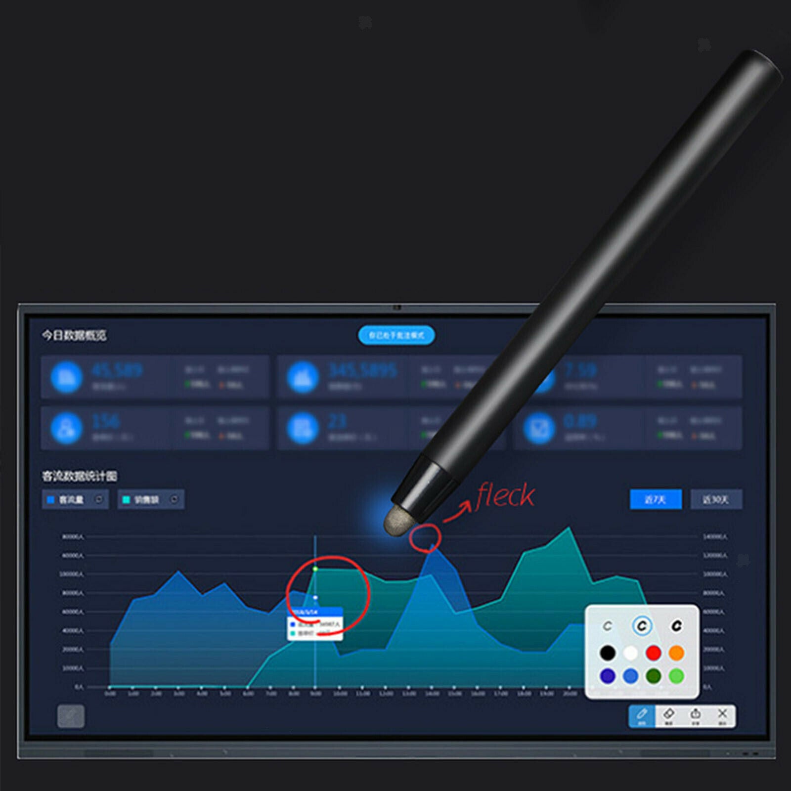 Telescopic Pointer Presenter Pointing Stick Whiteboard Touch Screen Pen