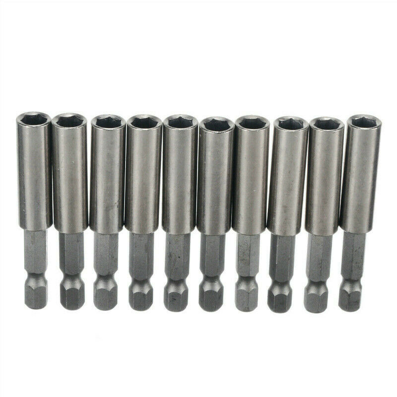 5Pc Magnetic Screwdriver Extension Quick Release 1/4" Hex Shank Holder Drill Bit