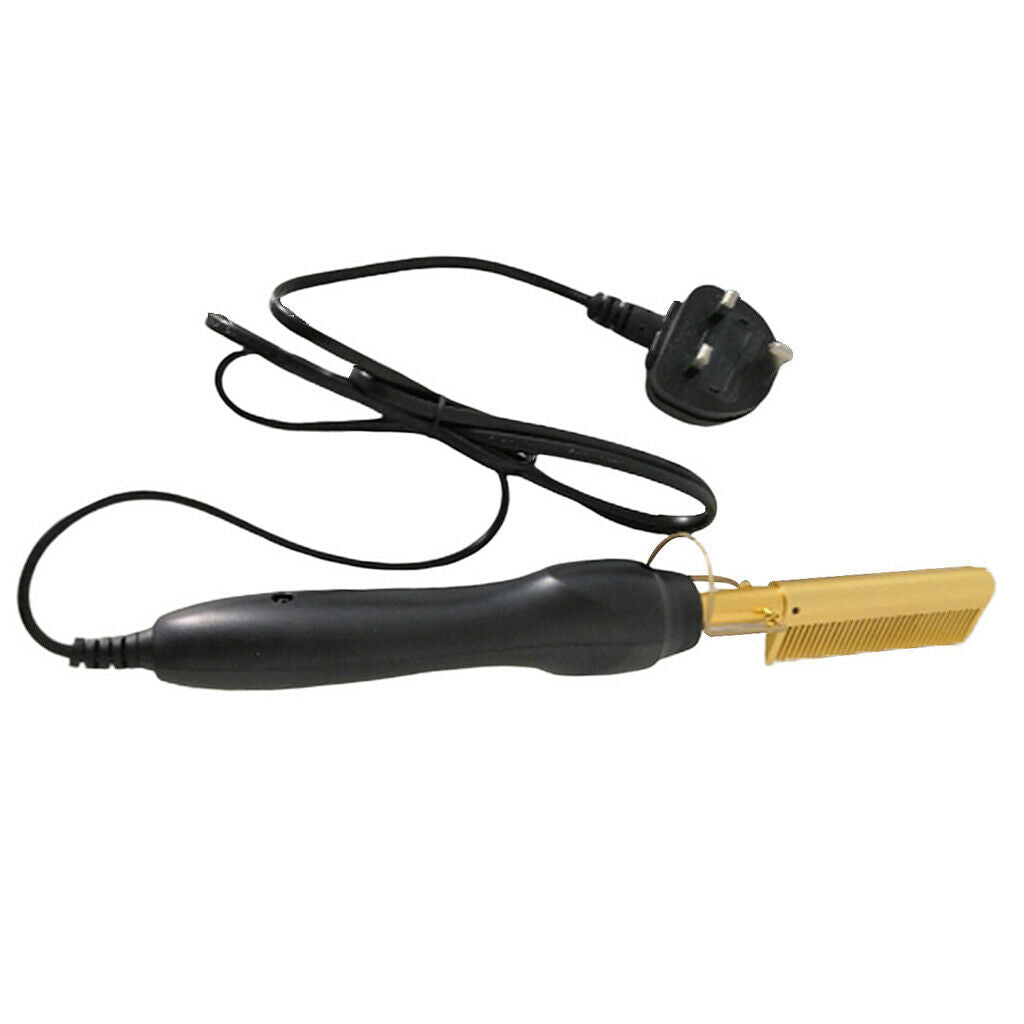 Hair Curling Straightening Comb DIY Home Styling Tool Curler Straighter