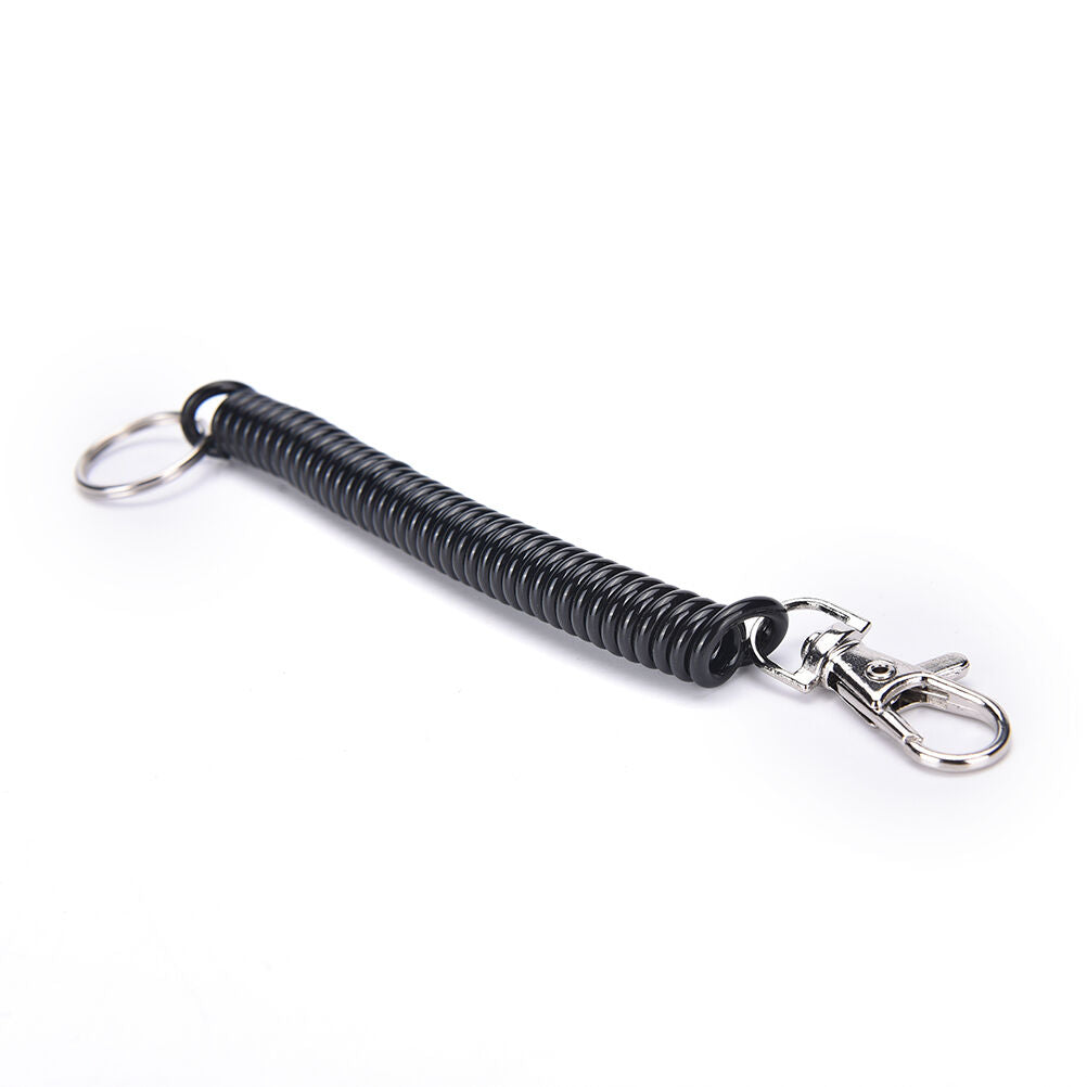 2xTactical Retractable Elastic Rope Securit Gear Tool Hiking Camping Keych.l8