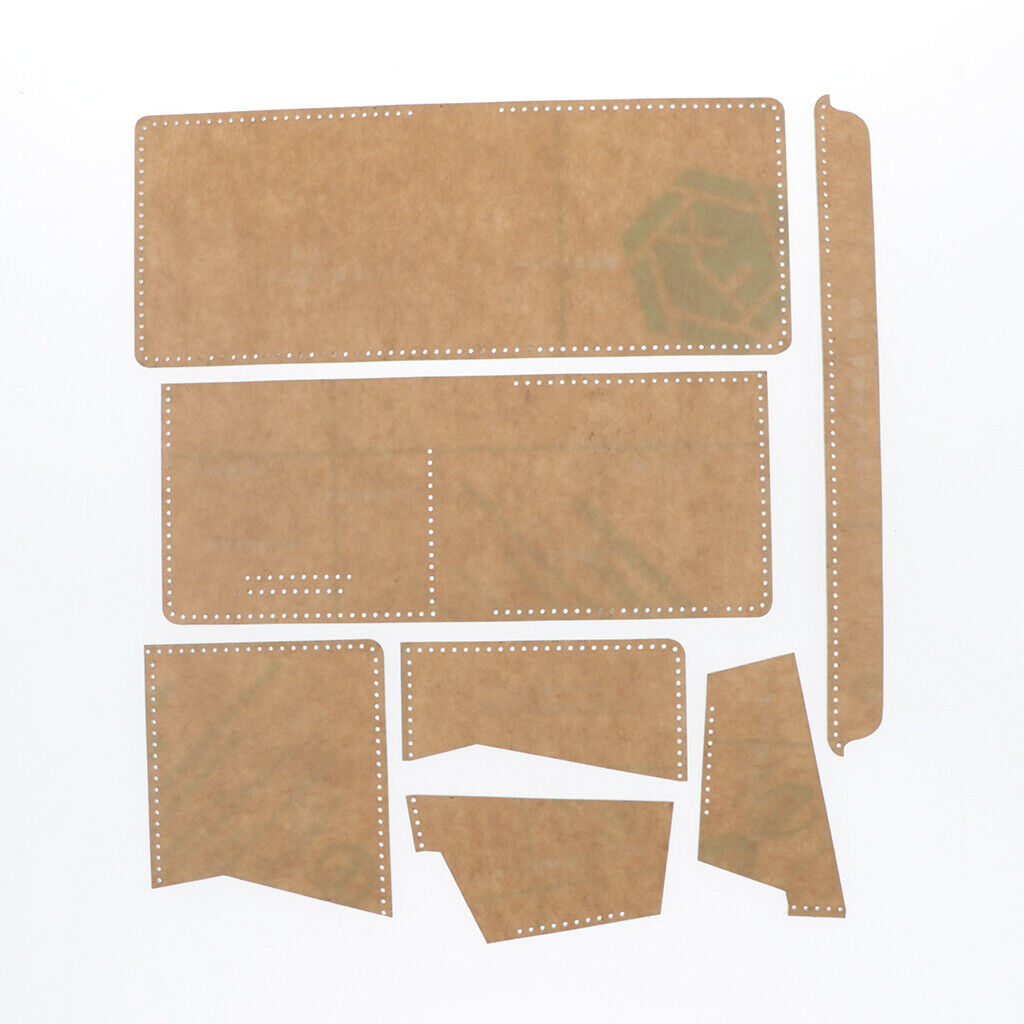 Leather Hand Craft DIY Tool Folding Wallet Making Cutting Template Stencil