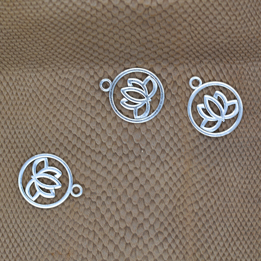 30 Pcs Tibetan Crafts Charms Flower Pendants For Necklace