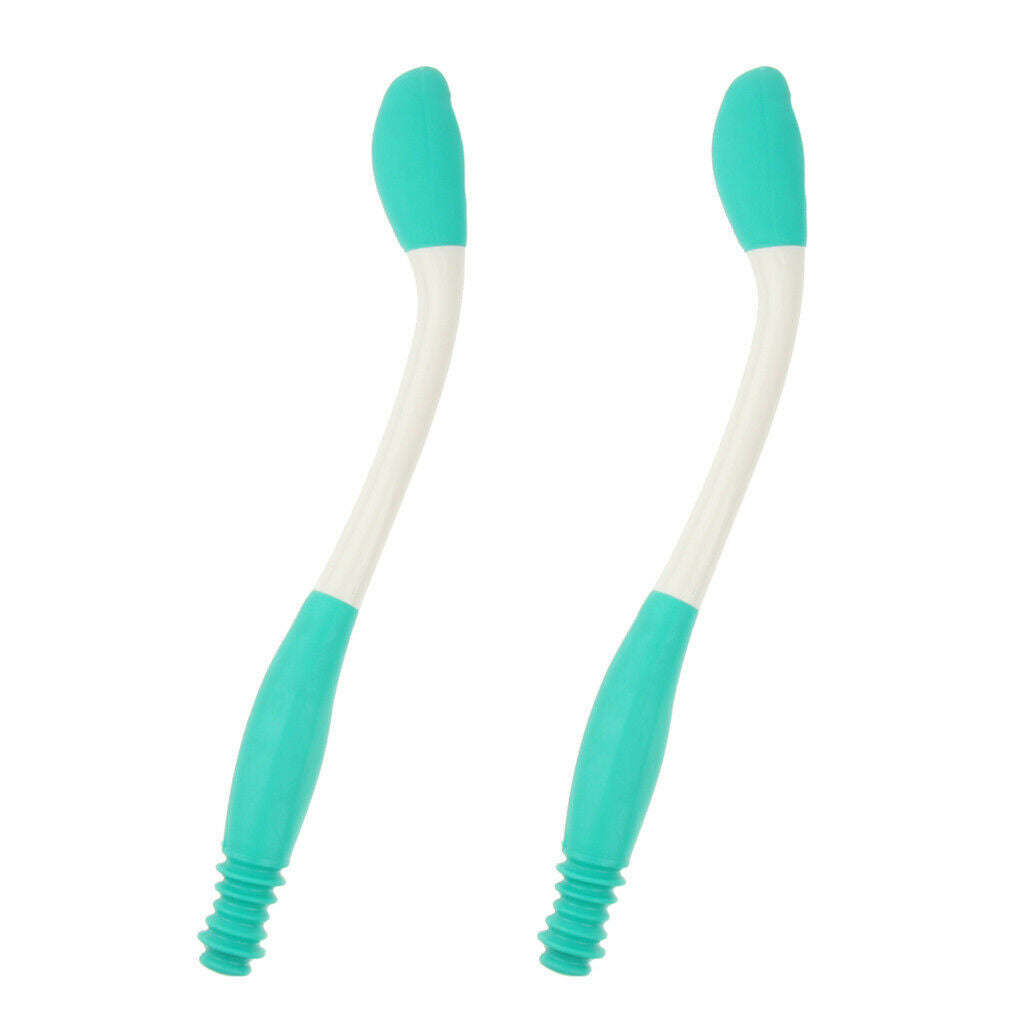 2pcs Ergonomic Long Reach Toilet Aids Tools Self for Disabled Handicapped