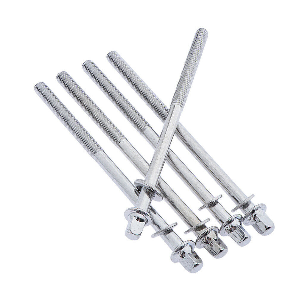 5pcs 4inch Drum Tension Rods with Washers for Bass Drum Parts Replacement