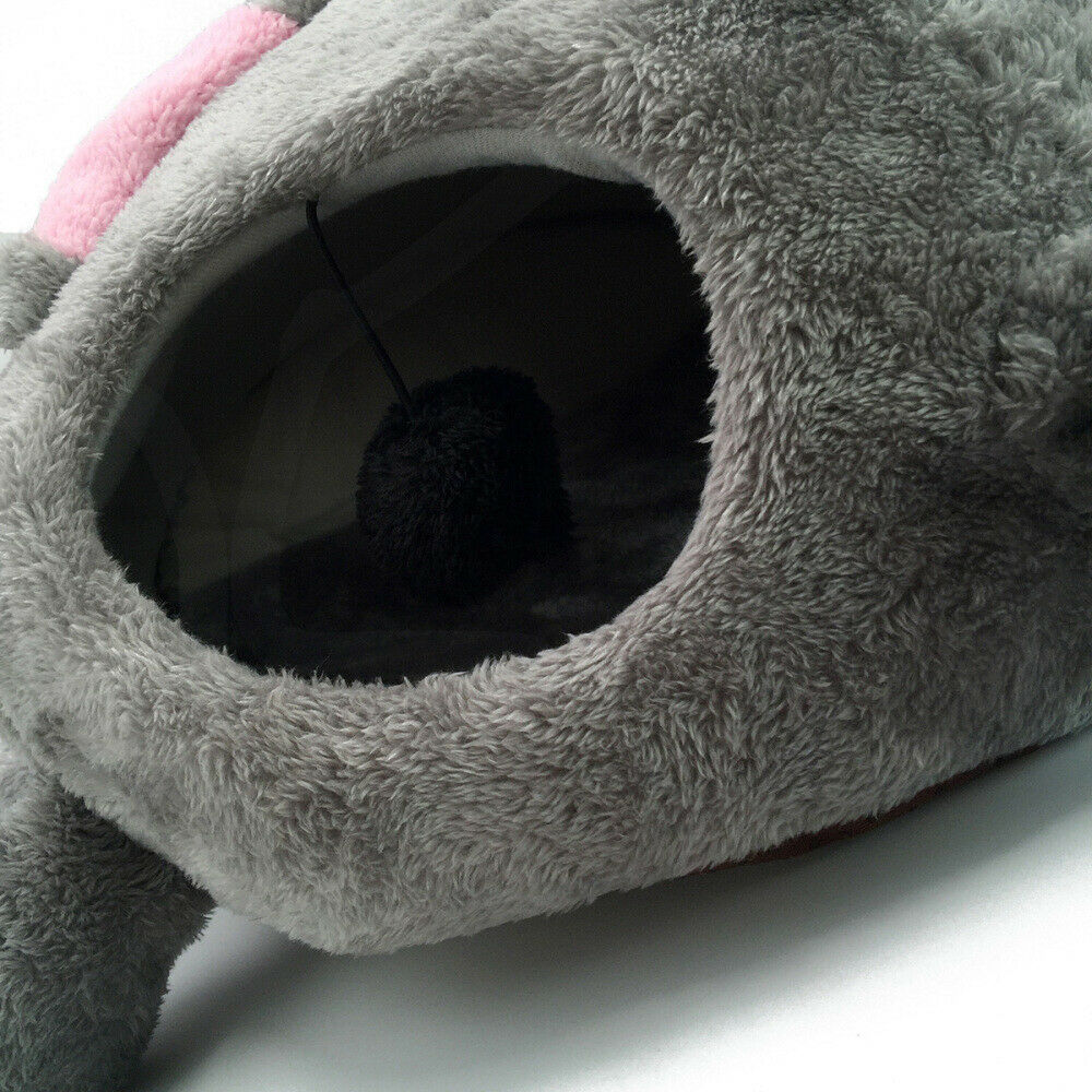 Mouse-Shaped Cat House Soft Pet Dog Bed Doggy Puppy Warm Cushion Pad Mat