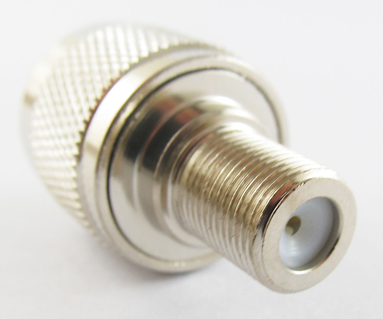 1pc F Female Jack to UHF PL259 Male Plug Straight RF Adapter Connector