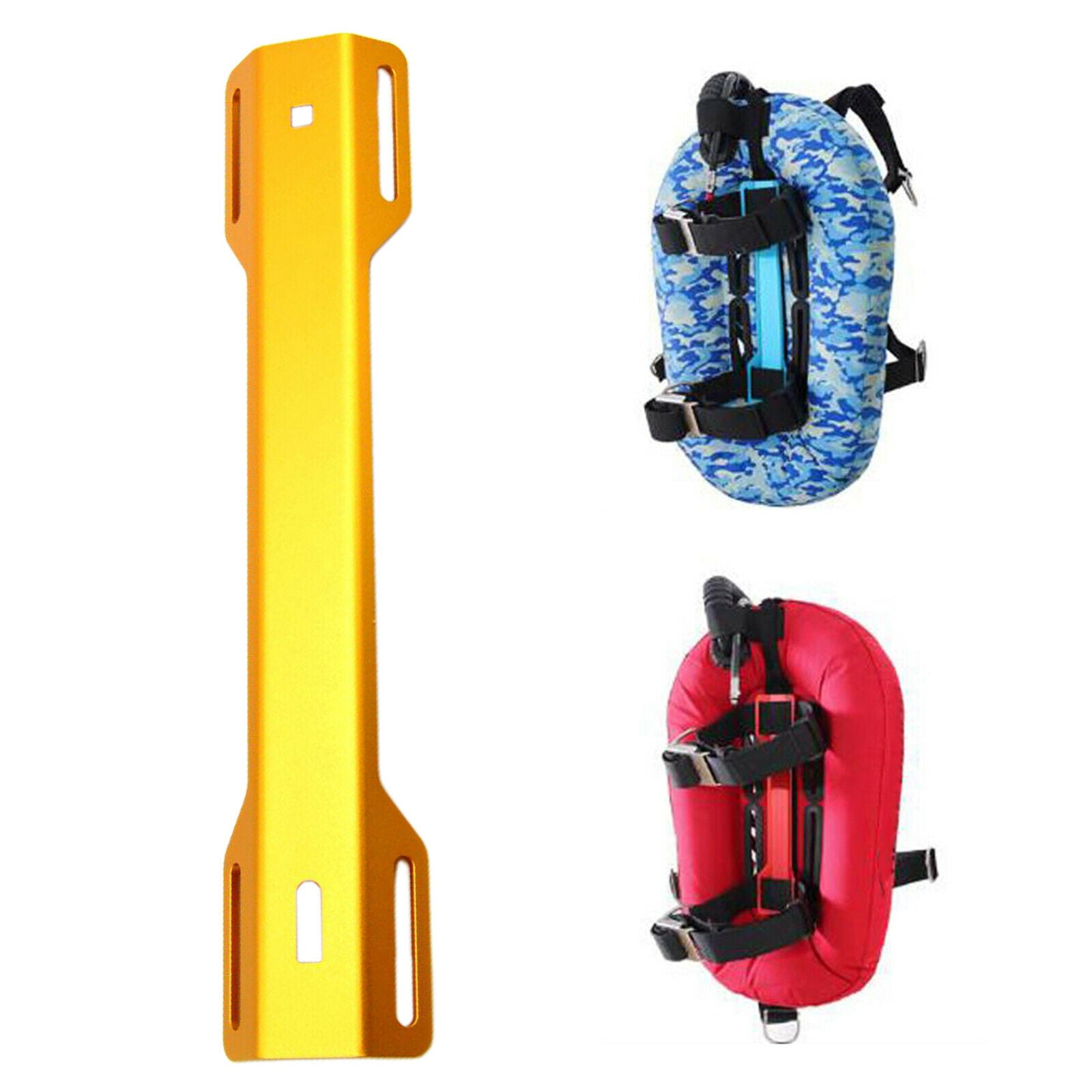 Scuba Diving Tank Adapter (STA) for Scuba Diving Backplate Practical Yellow