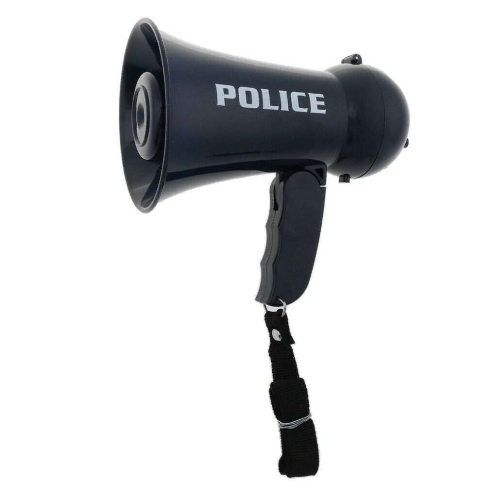 Children Firemen Megaphone Siren Sound Handheld Mic Toys Costume Props