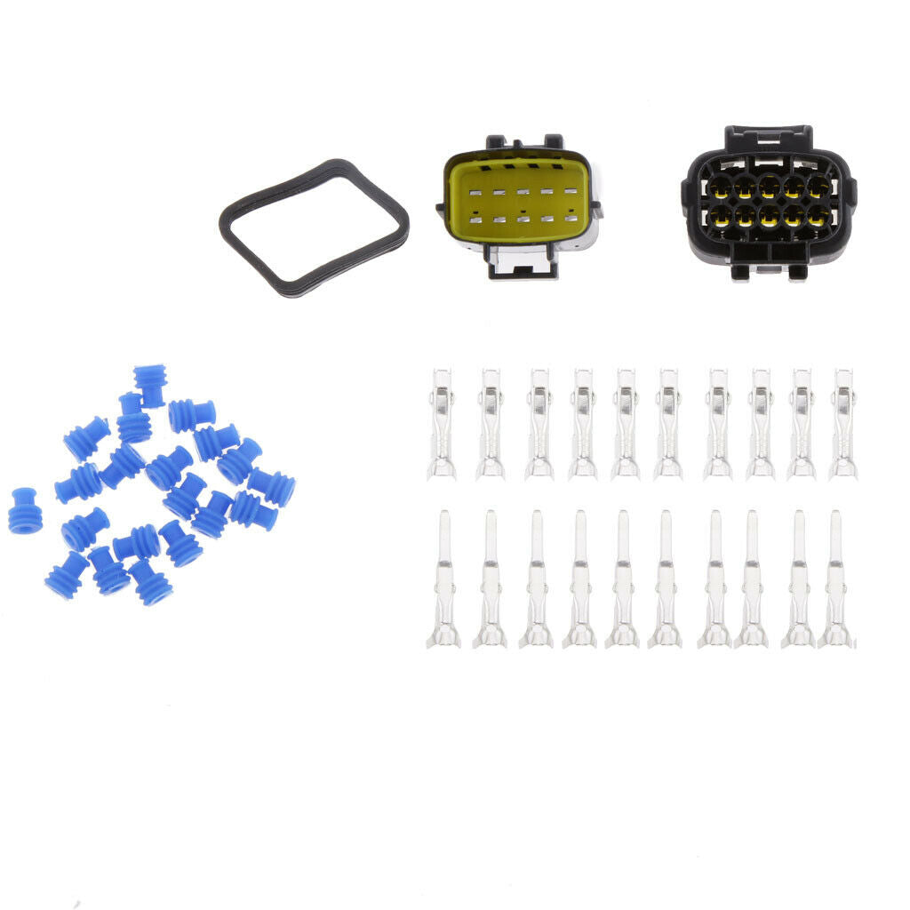 10 Pin Automotive Waterproof Plug Pair Multiple Connector Block
