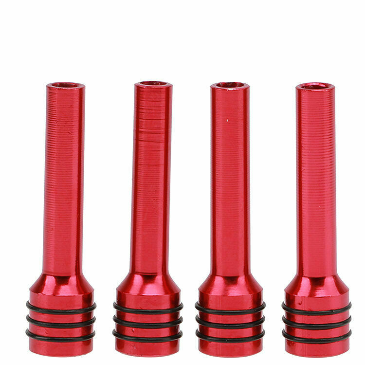 4Pcs 50mm Red Billet Aluminum Interior Door Lock Knobs Pins For Car Auto Hot Rod