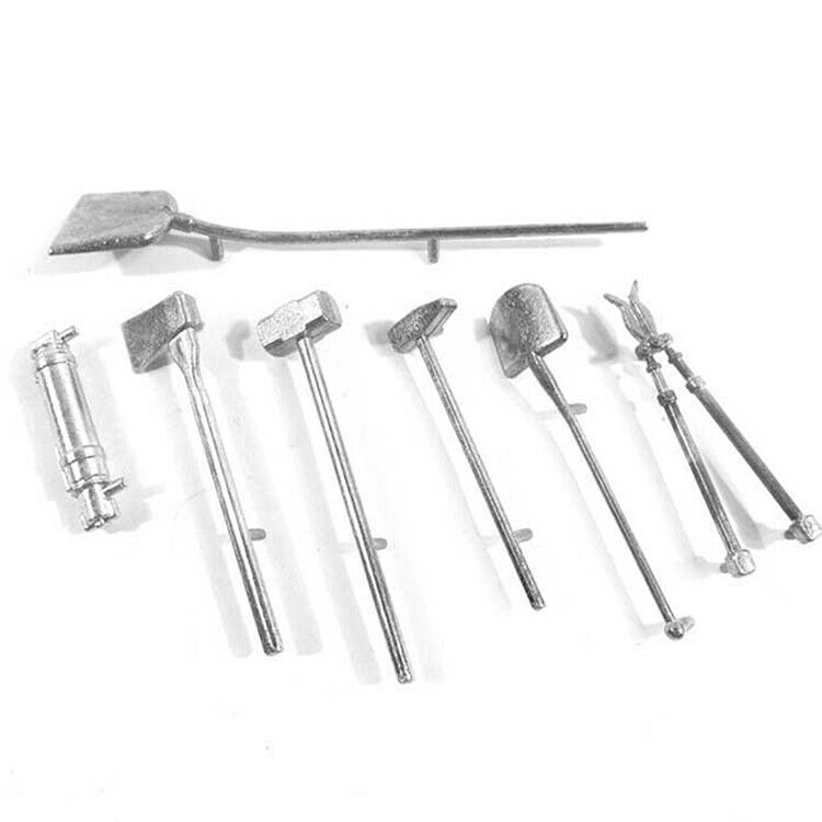 For Henglong German Tiger I 1/16 RC Tank Anti-rust Metal Tool Set Upgrade Parts