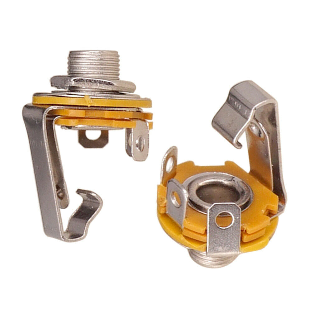 2x Mono 1/4inch Output   Socket Plate for      LP Guitar