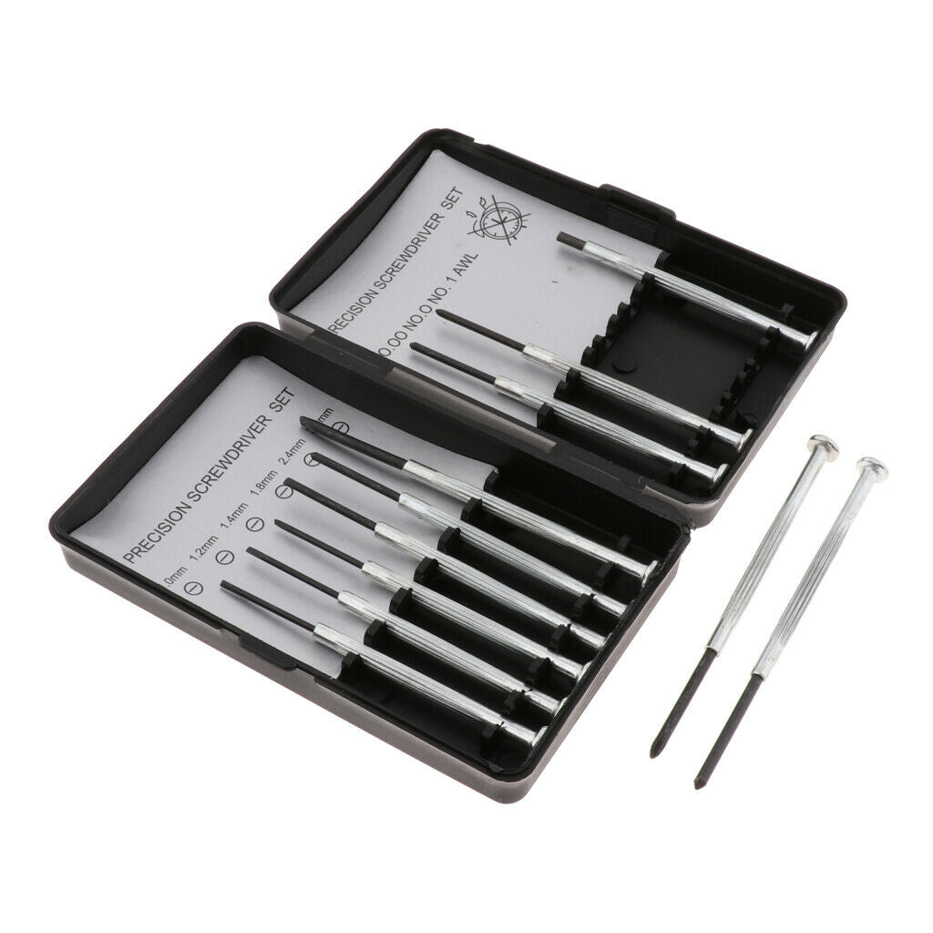11Pcs Small Precision Screwdriver Set Tool Kit Repair Watch Clock Eyeglasses PC