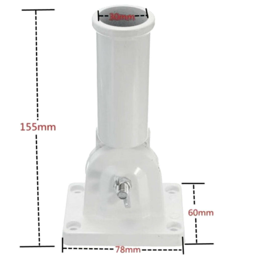 180 Degree Adjustable Holder Bracket Metal And Plastic Flag Pole with Screws