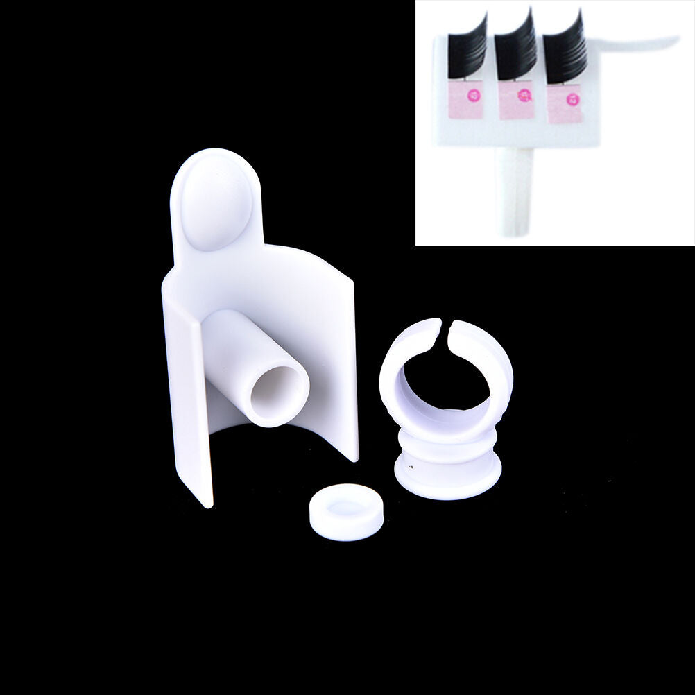 Glue Ring And Strip Eyelash Holder Pallet Set For Eyelash Extensions Eyebr.l8