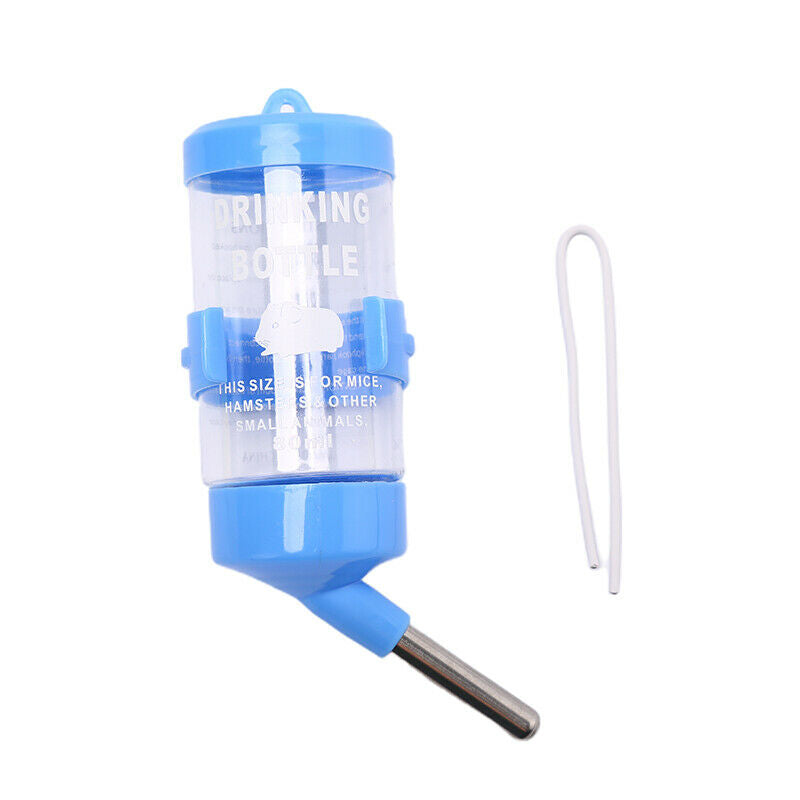 80ml Plastic Hamster Drinker Water Bottle Dispenser Hanging Pet Drinking .l8