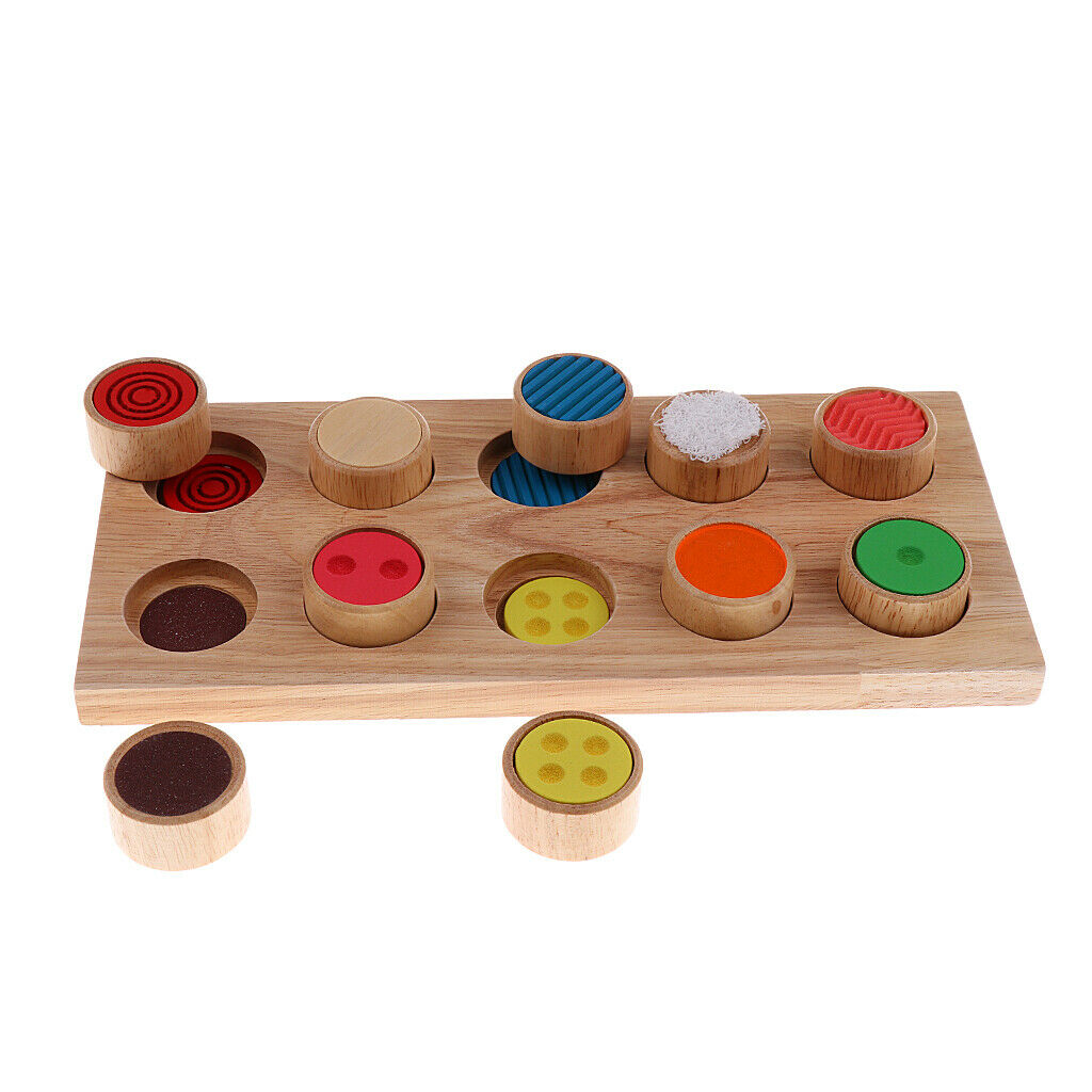 Green Wooden Montessori Cylinder Kids Sensorial Material Learning Training
