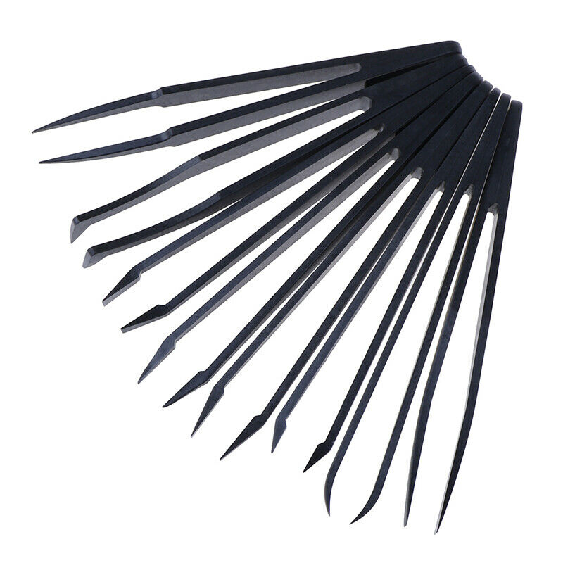 8pc Anti-StaticElectronic Hand Tool Set Tweezers Plastic Tweezer Kit ESD F.l8