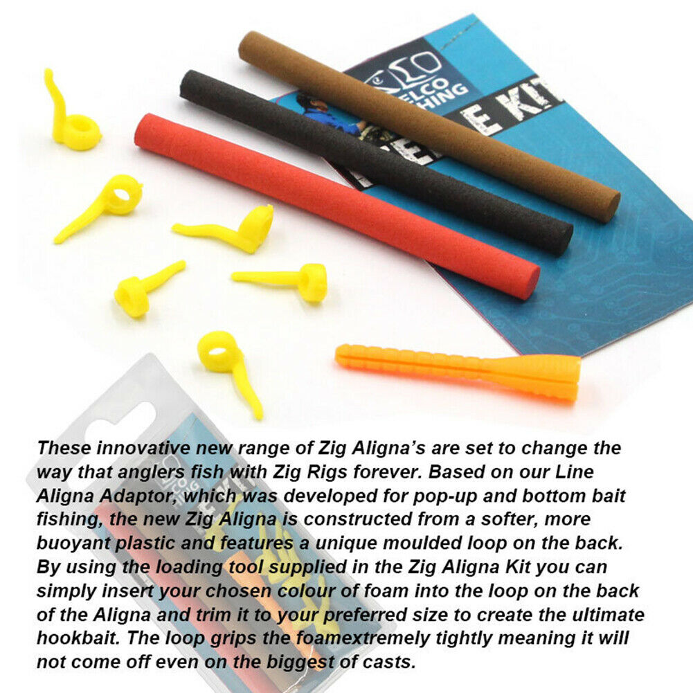 Fishing Hook Rig Accessories for Zig Rig Foam Hook Line Aligners Kit Tackle 1 @