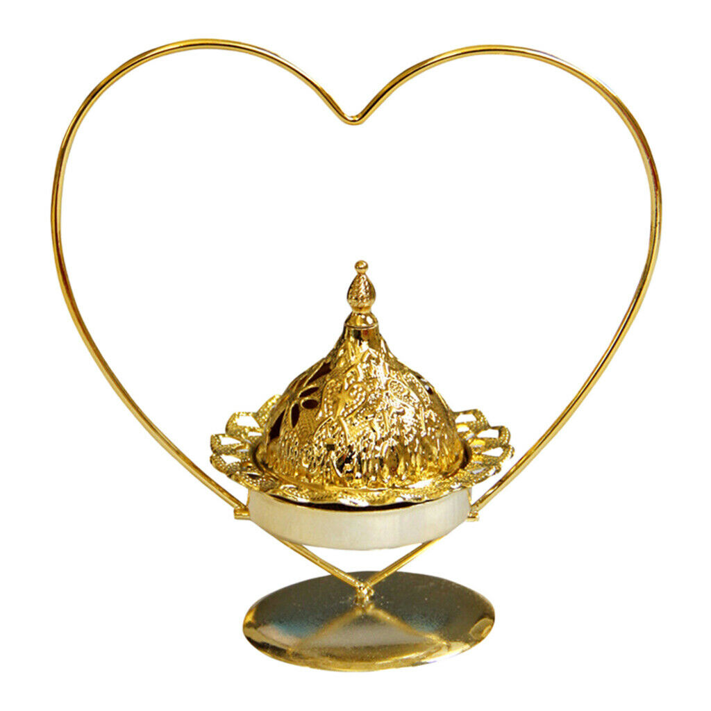 Golden Brass Censer Incense Holder Home Tea House Yoga Studio Decoration