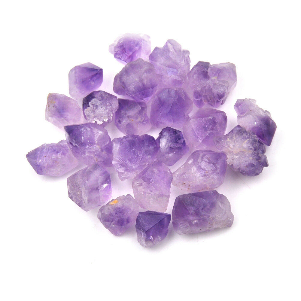 5x Natural Purple Fluorite Quartz Crystal Stone Rough Polished GravelSpeci.l8