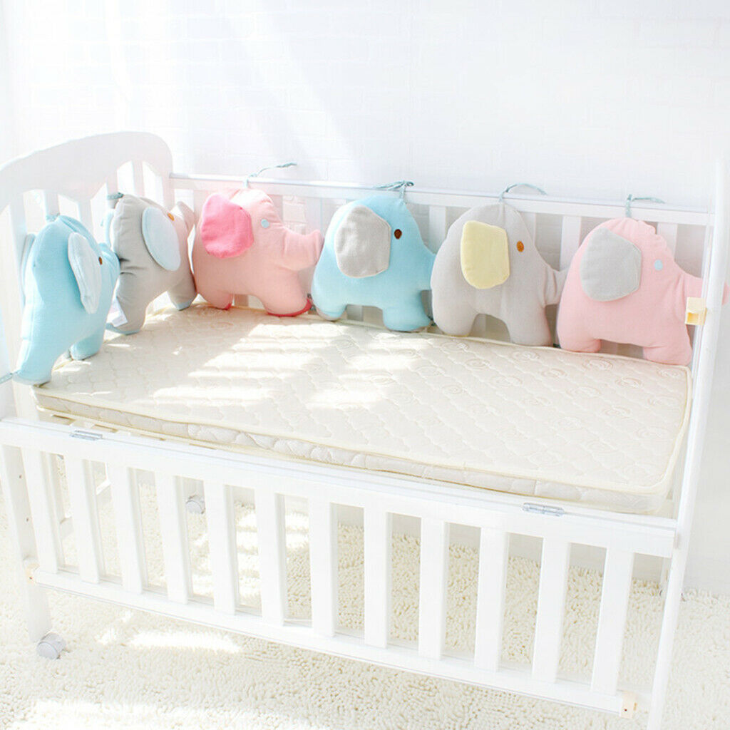 Baby Crib Bumpers, Breathable Nursery Bumper Pads 6 Pieces, Bed Protector Sofa
