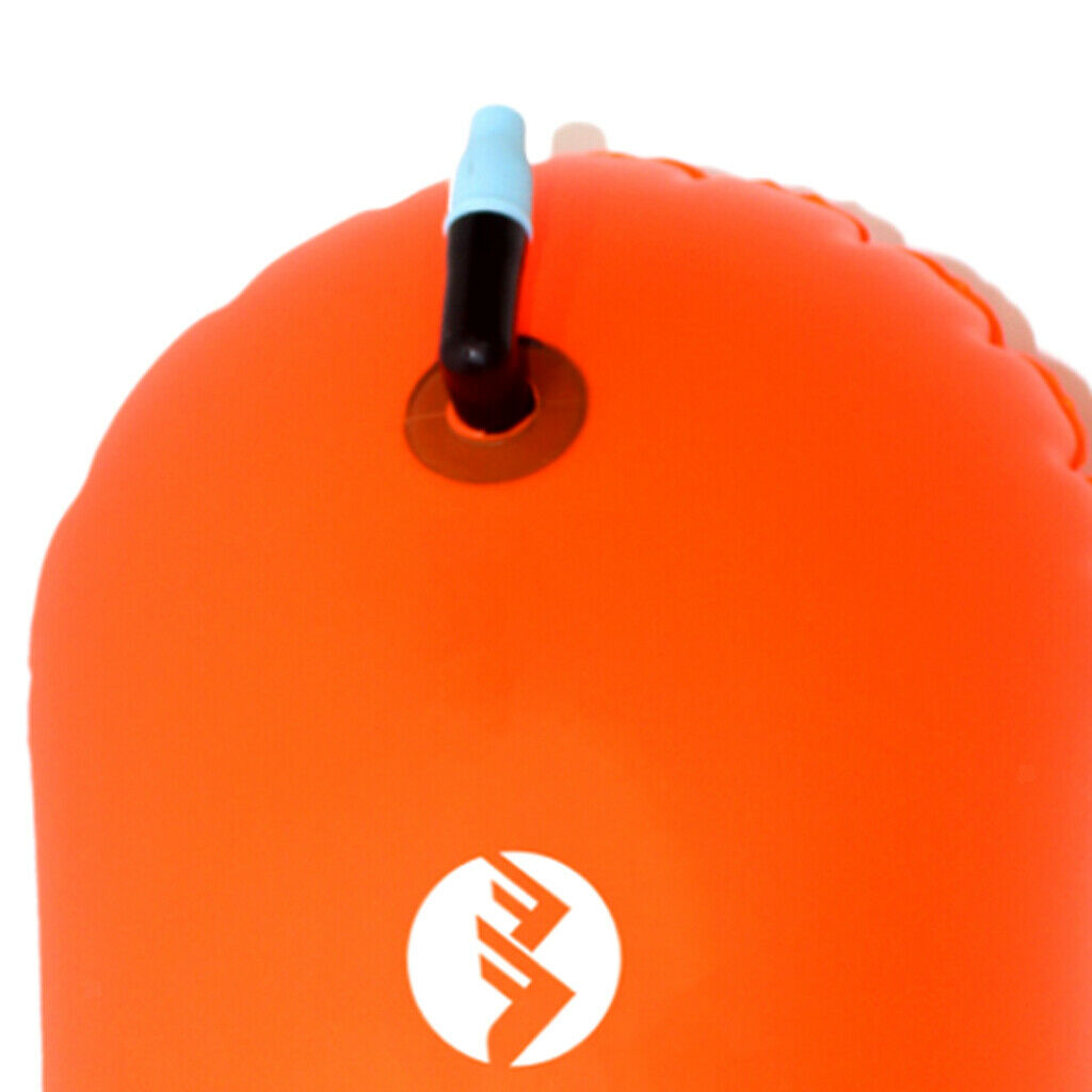 Highly Visible Orange Swim Bubble Buoy Swimming Tow Float For Open Water