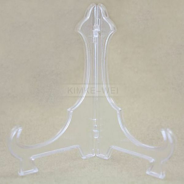 5 x Clear Acryilic Plate Holders Display Dish Rack Height - 22cm New