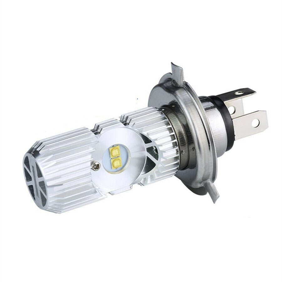 1 Pcs H4 Dual-Side LED White Headlight Hi /Lo Beam 10W+10W Good Heat Dissipation