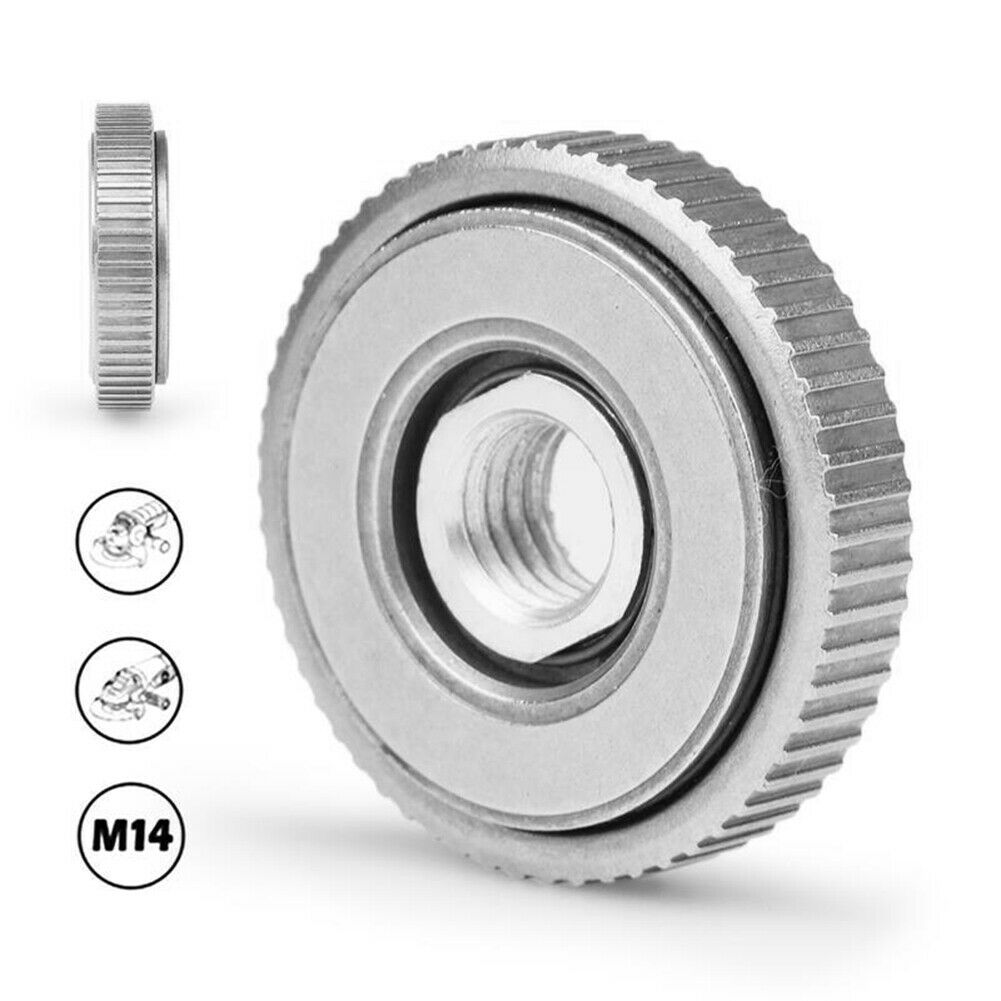 Locking Plate Chuck for M14 Angle Grinder Quick Release Nut Clamp Device @