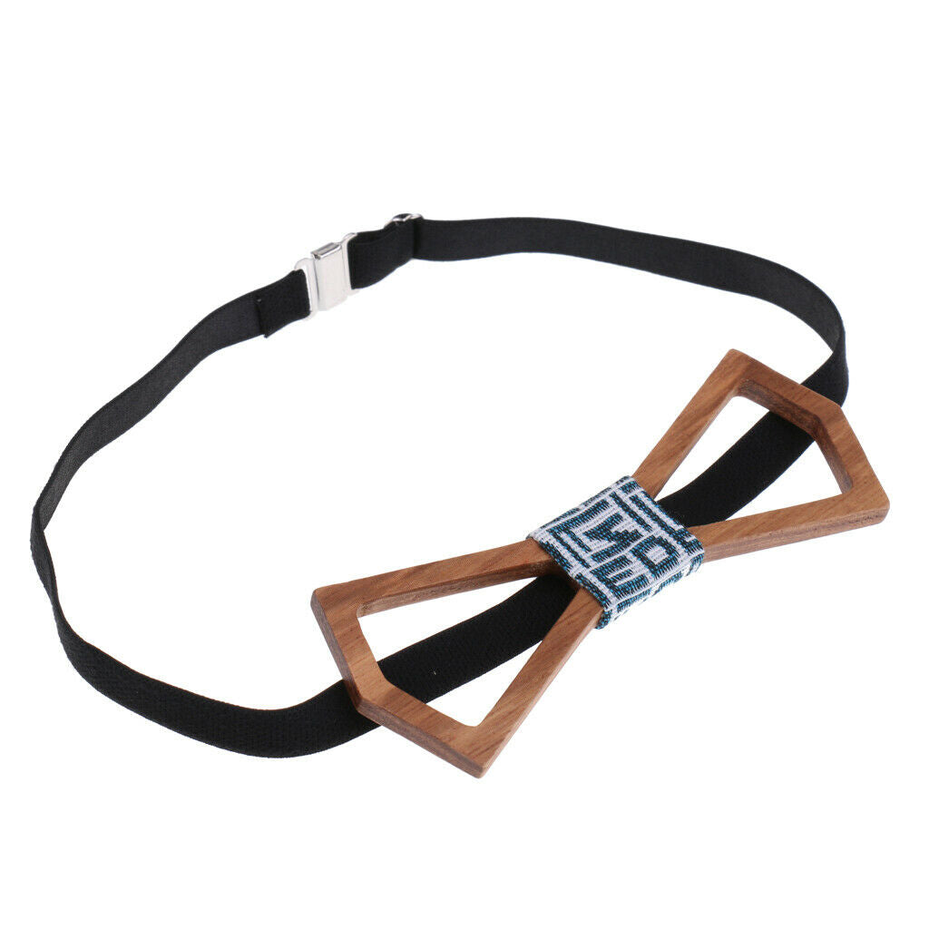Men's Groom Wedding Party Wooden Bow Tie Tuxedo Necktie Fashion Accessory D