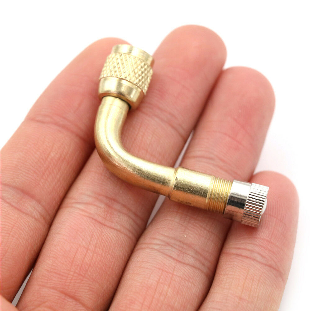 Tyre Valve Extension 90 Degree Adaptor Motorcycle Car Tire Stem ExtenderL.l8