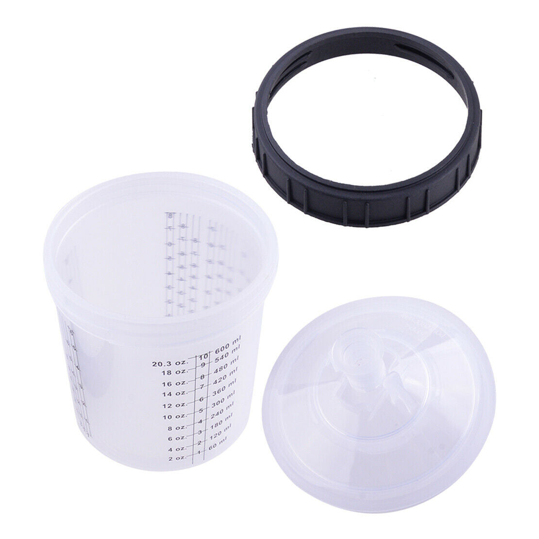 600ML Disposable Cup & M16x2mm External Thread Adapter For PPS Spray Gun New